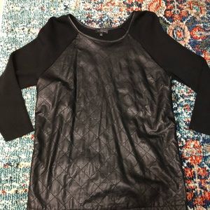 The Limited Faux Leather top